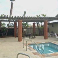 pool patio before